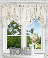 Abigail 60" x 22" Tie-up Valance, Lilac