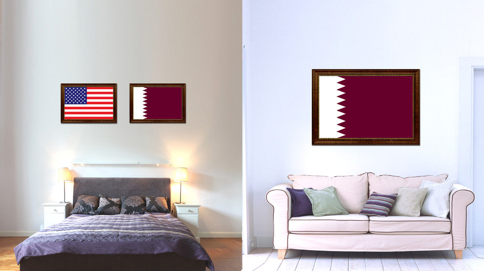 Qatar Country Flag Canvas Print, 15"x21"