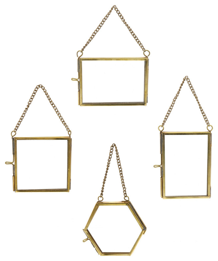 Set of Twelve Gold Metal Frames