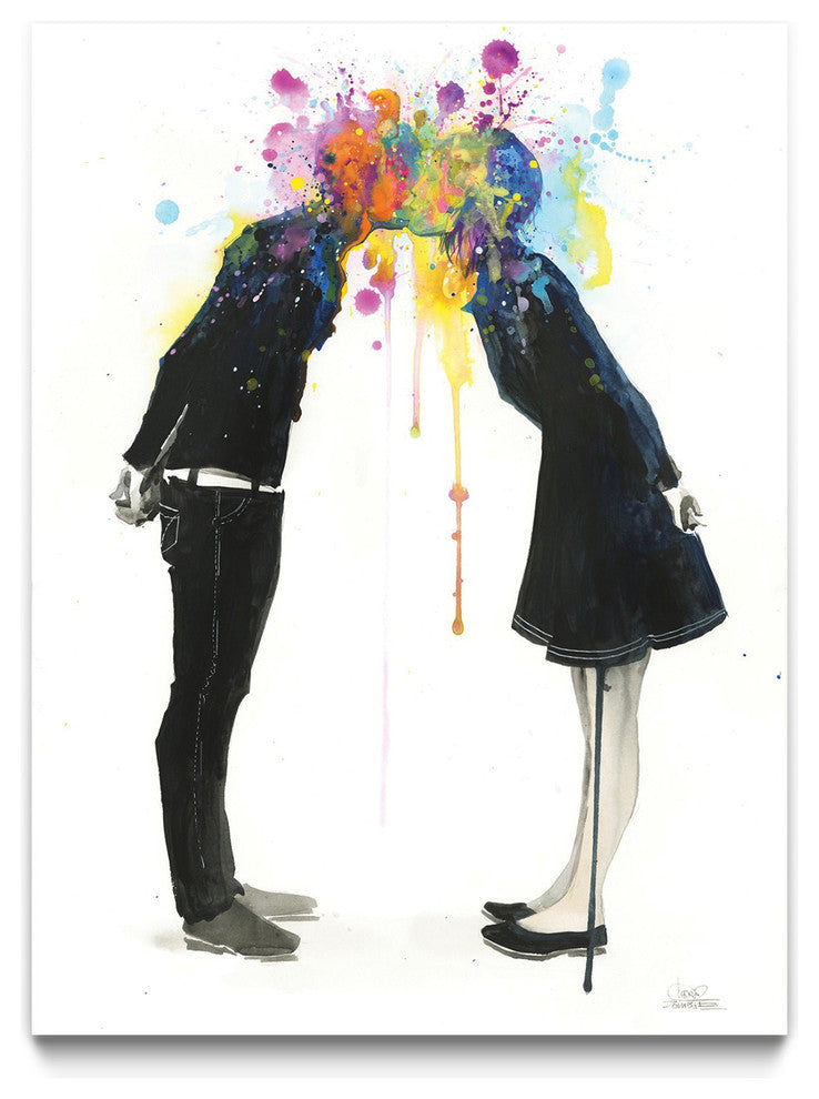Big Bang Kiss Fine Art Print by Lora Zombie, 30x40