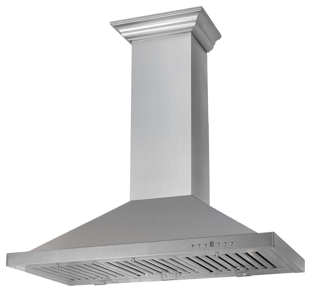 ZLINE 36" Designer Series DuraSnow Stainless Steel Wall Mount Range Hood