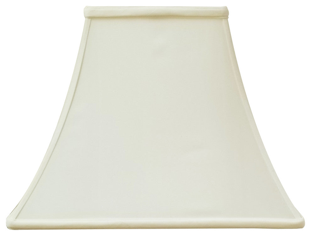 Royal Designs Square Bell Basic Lamp Shade, Eggshell, 16x16x12.5
