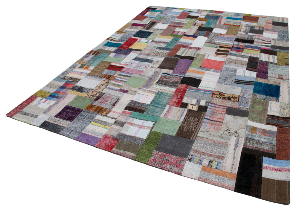 Rug N Carpet - Handmade Turkish 8' 5'' x 11' 6'' Vintage Patchwork Kilim Rug