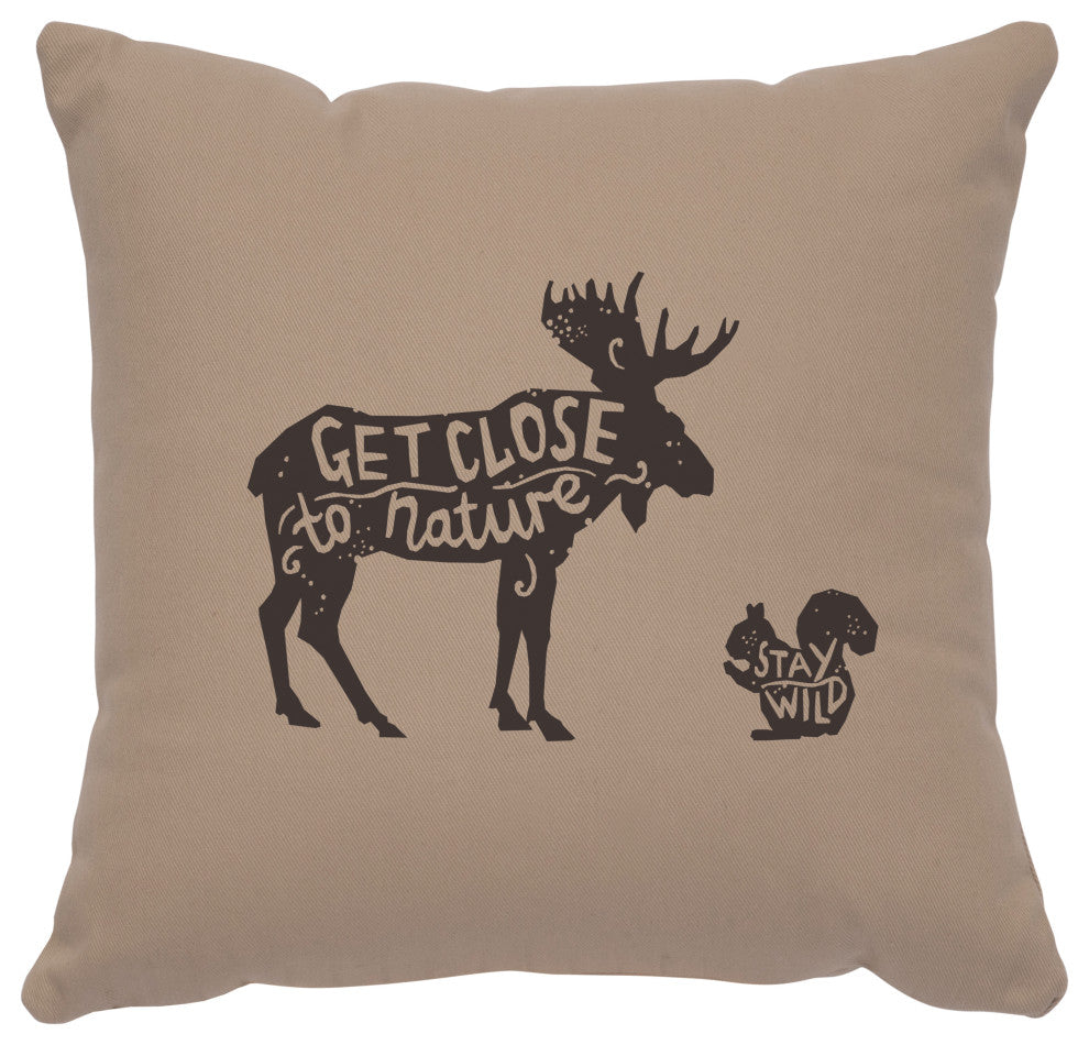 Image Pillow 16x16 Close to Nature Cotton Alabaster