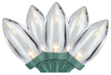 Set of 25 White LED C9 Christmas Lights