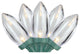Set of 25 White LED C9 Christmas Lights