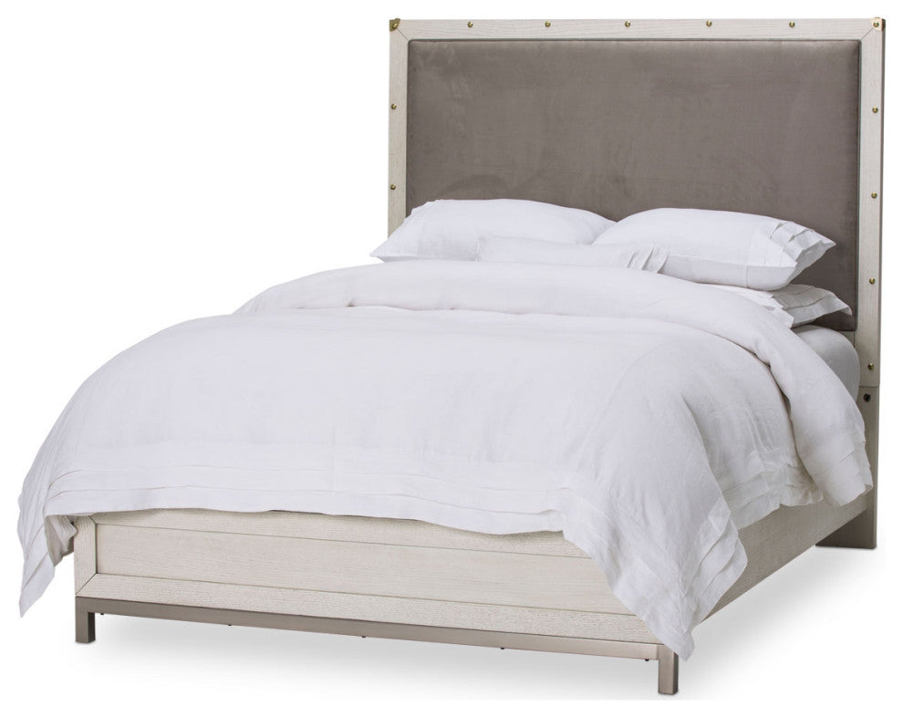 Menlo Station Cal. King Panel Bed, Eucalyptus