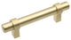3" Screw Center Solid Steel Euro Bar Pulls, Set of 10, Satin Gold