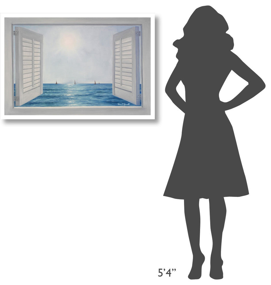 "Open Shutters" Digital Paper Print by Diane Romanello, 38"x26"