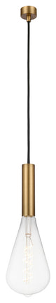 Edison Mini Pendant, Brushed Brass, 13"