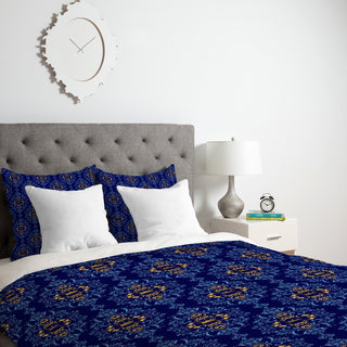 Deny Designs Belle13 Royal Damask Pattern Duvet Cover - Lightweight
