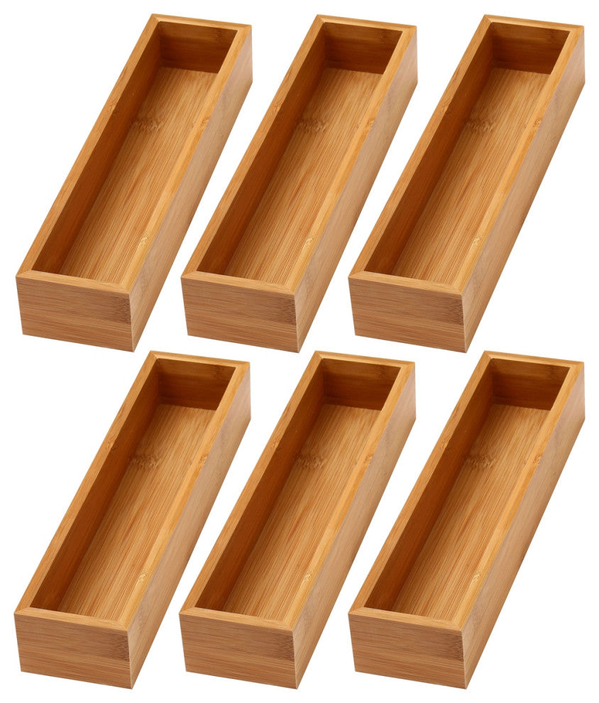 YBM Home Kitchen Drawer Organizer Storage Box 6 Pack, 3x12x2 Inch