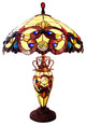 CHLOE Lighting CH18648AV18-DT3 DEMETRA AURORA Victorian Double Lit Table Lamp