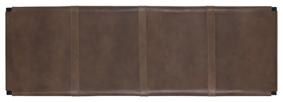 Elon Bench, Vintage Cognac Leather