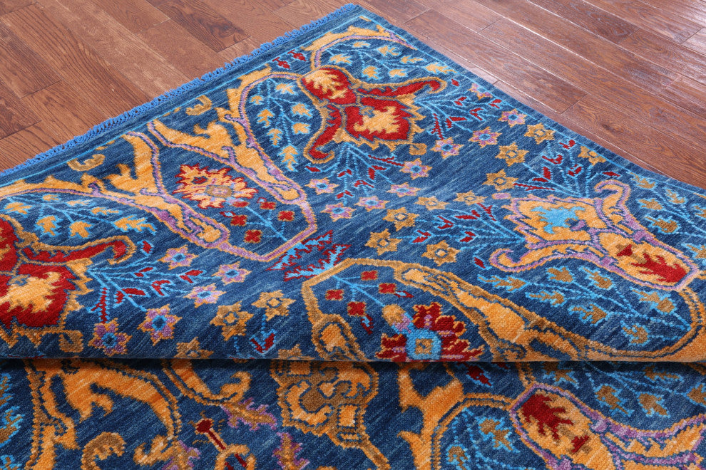 8' 2" X 10' 2" Handmade Turkish Oushak Wool Rug - Q15956