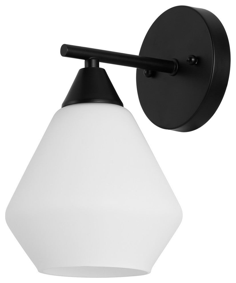 Safavieh Lyona 8.5" Wall Sconce, Black/White
