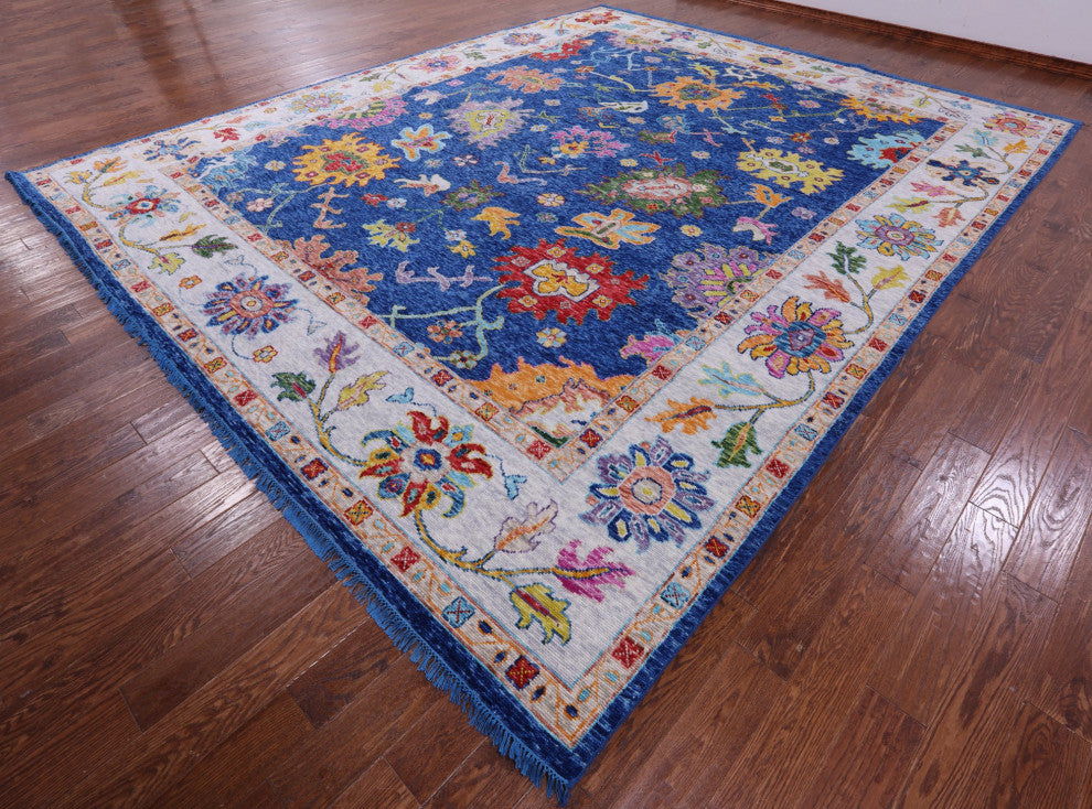 12' 0" X 14' 9" Turkish Oushak Handmade Wool Rug - Q16122