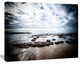 Dramatic Atlantic Coast at Low Tide, Seashore Canvas Art Print, 20"x12"