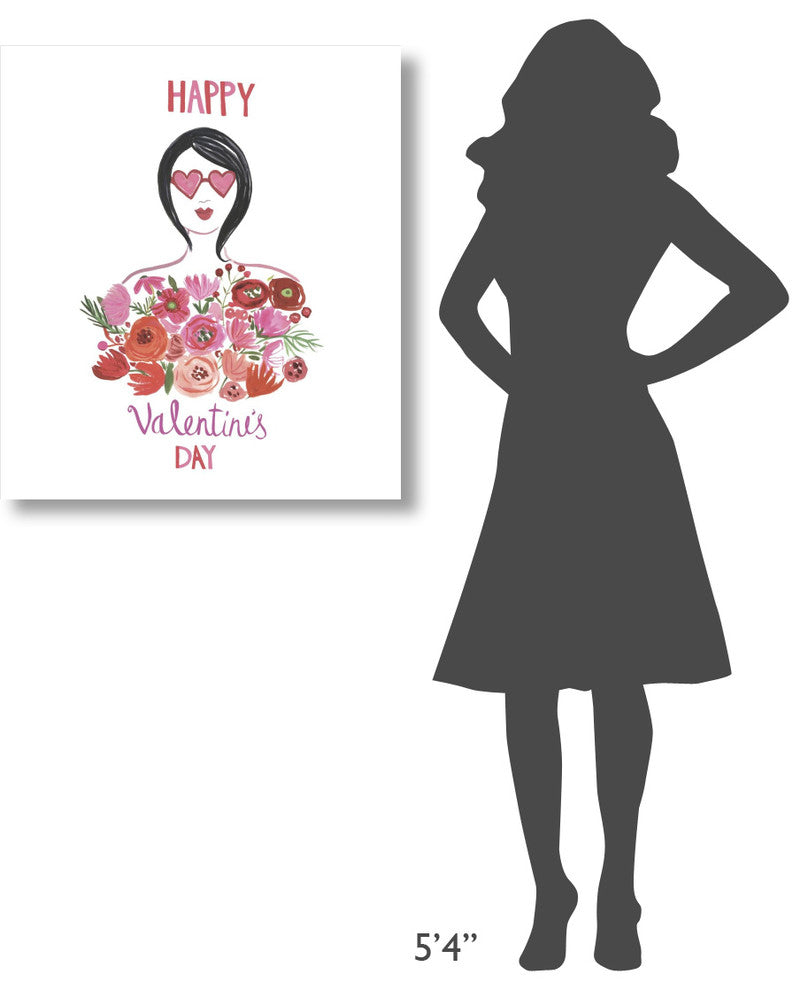 "Valentine Chic I" Digital Paper Print by Farida Zaman, 28"x32"