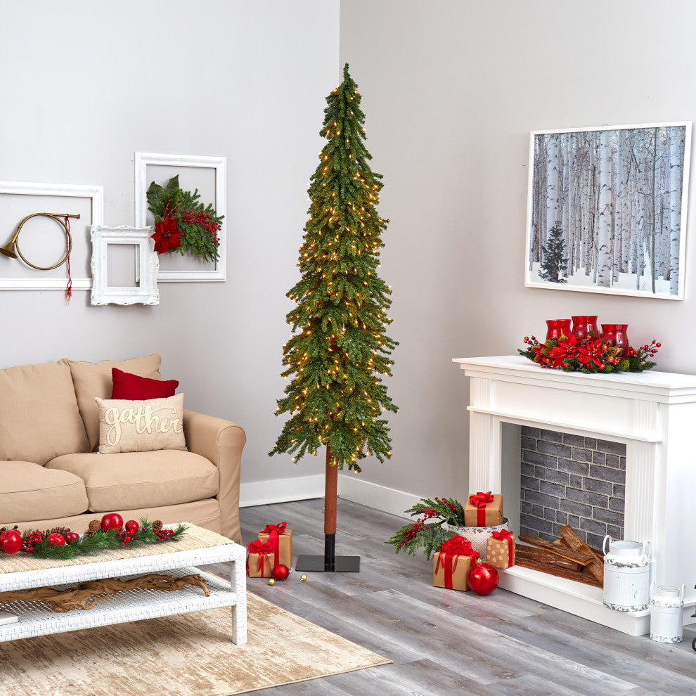 Nearly Natural 8ï¿½ Grand Alpine Artificial Christmas Tree with 500 Clear Lights