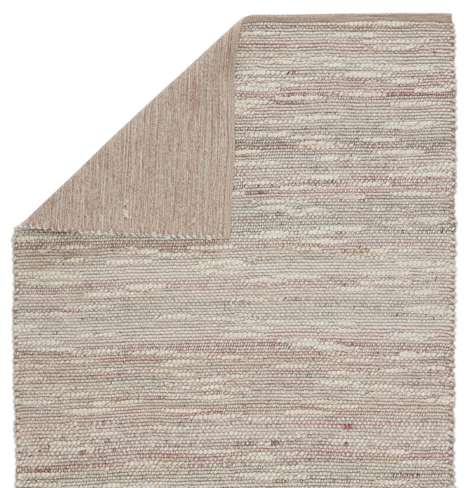 Jaipur Living Sanja Handmade Solid Area Rug, Pink/Cream, 5'x8'