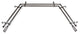 Mabel 13/16" Bay Window Double Curtain Rod, Cocoa