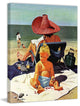 "Baby and Nail Polish" Painting Print on Canvas by Stevan Dohanos