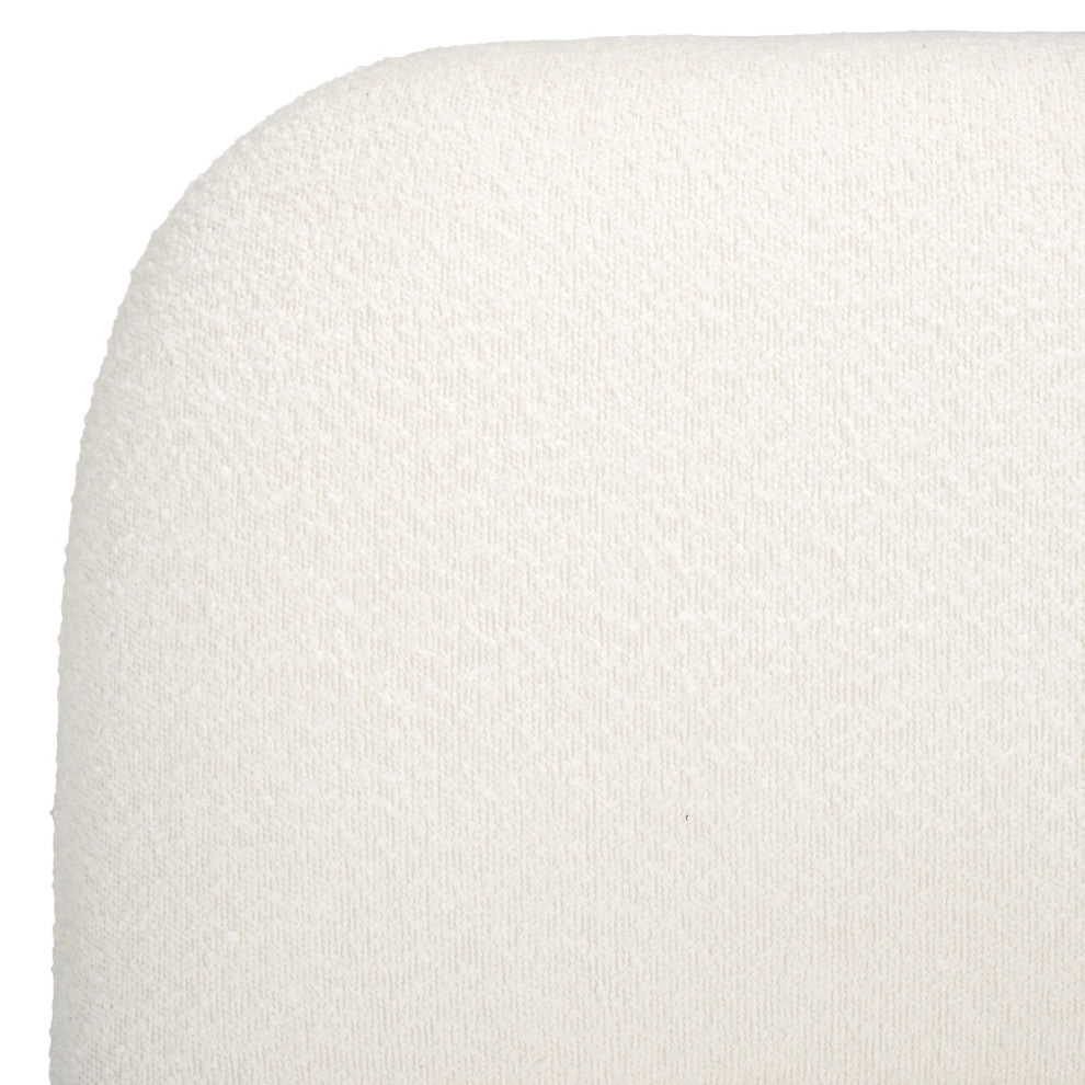 Safavieh Couture Bianka Boucle Swivel Chair, Ivory