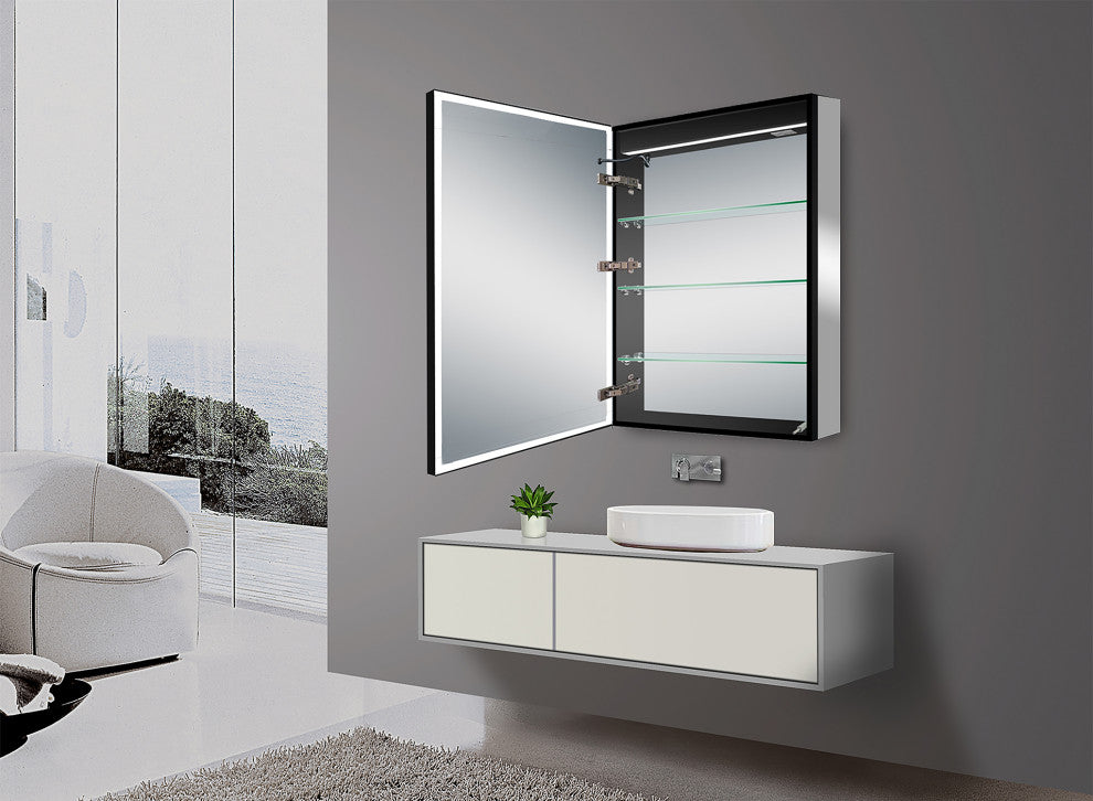 Norah Single LED Mirror Cabinet