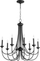 Brooks Transitional Chandelier, Noir