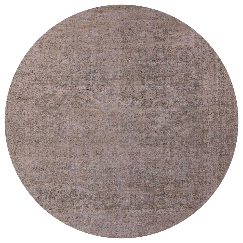 Ahgly Company Indoor Round Mid-Century Modern Area Rugs, 3' Round