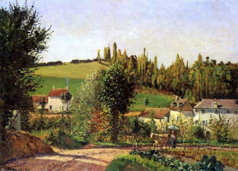Camille Pissarro Path of l-Hermitage at Pontoise Wall Decal