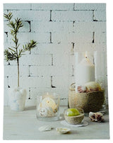 LED Lighted Serene Seaside Spa Decorative Canvas Wall Art 15.75"x12"