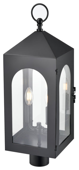 2 Light 8.75 in. Powder Coated Black Outdoor