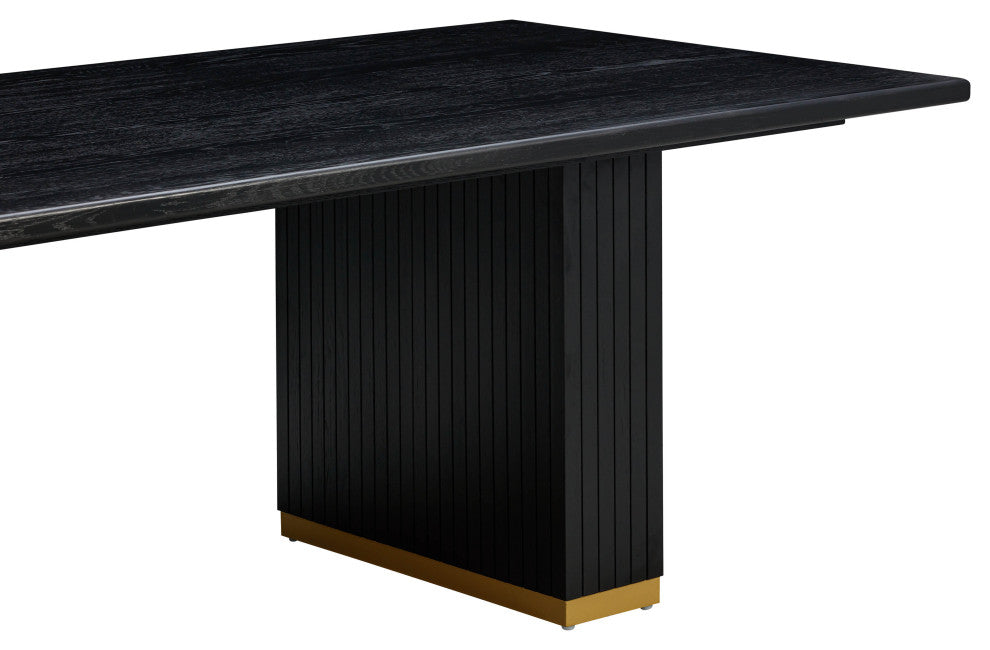 Chelsea Rectangular Dining Table, Black Oak