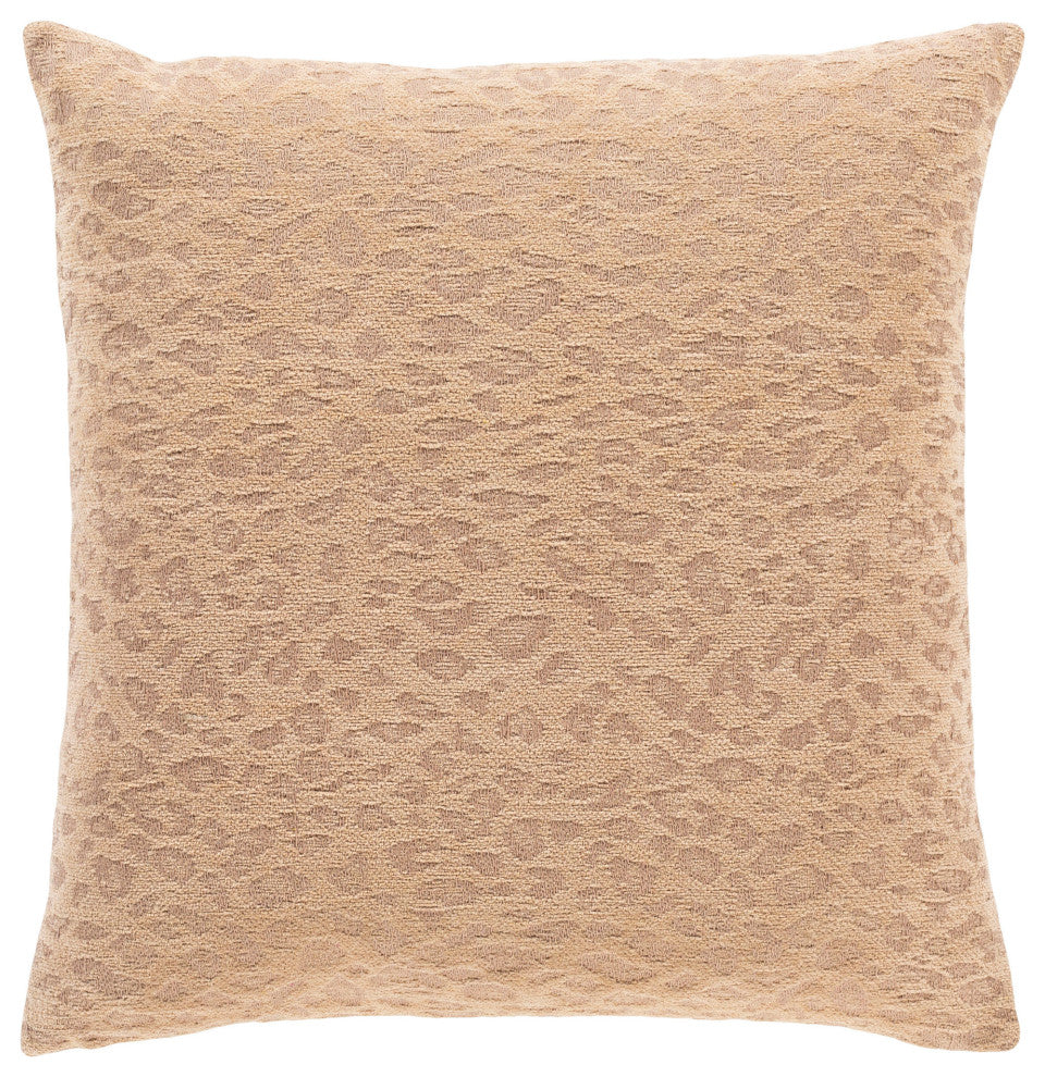 Surya Madagascar Tan Pillow Shell With Polyester Insert 20"H X 20"W