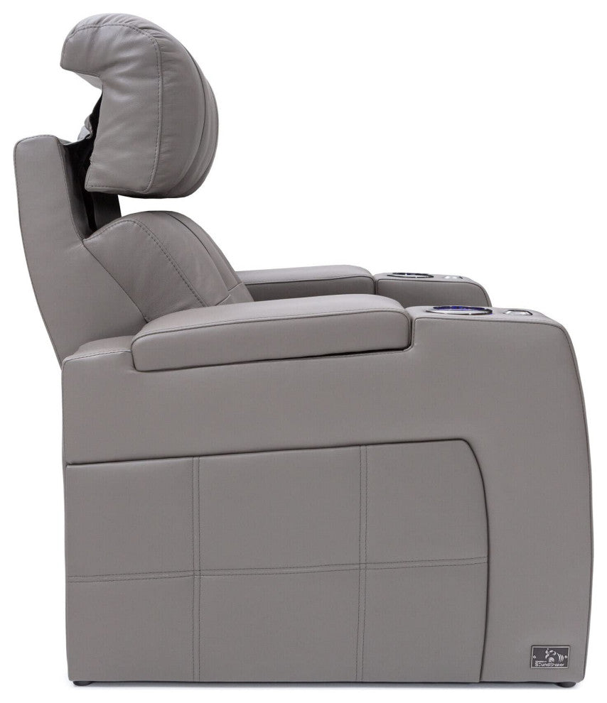 Seatcraft Kodiak Home Theater Seating, Light Gray, Row of 1