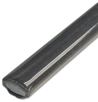 Coco Demi-Bullnose Glossy Black Hat Ceramic Wall Trim