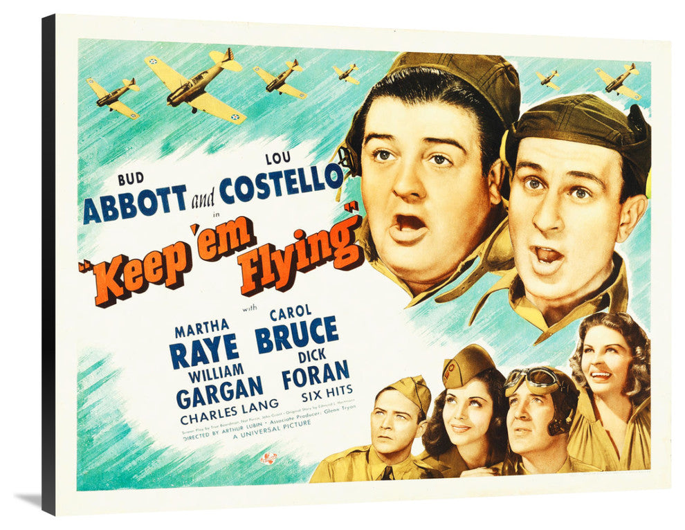 "Abbott & Costello - Keep 'em Flying" Canvas by Hollywood Photo Archive, 40x31"