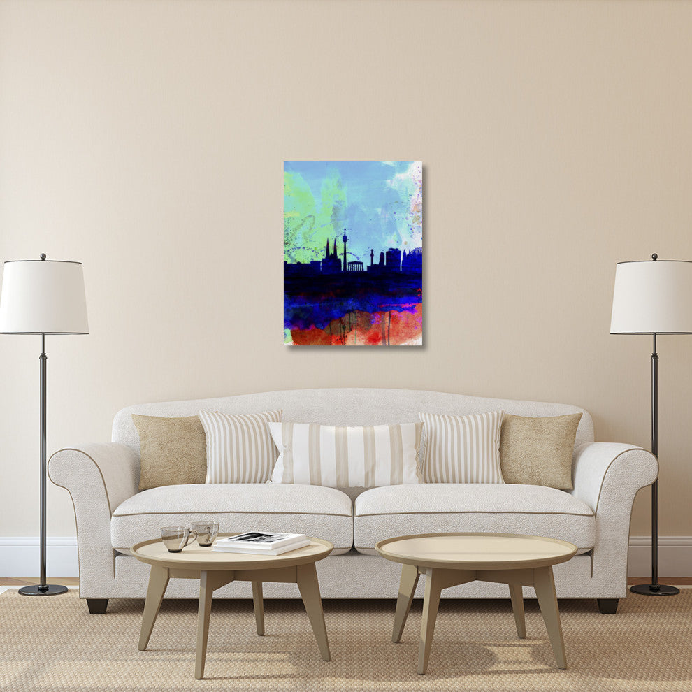 "Vienna Watercolor Skyline" Fine Art Print