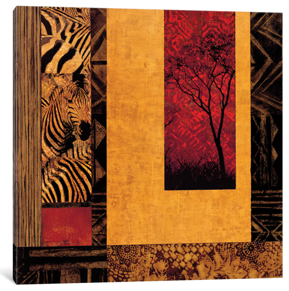 "African Studies II" by Chris Donovan, Canvas Print, 37"x37"