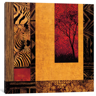 "African Studies II" by Chris Donovan, Canvas Print, 37"x37"