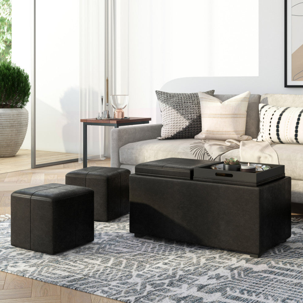 Avalon 5 Piece Storage Ottoman