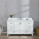 Isla 60" White Single Bathroom Vanity with Composite Stone Top