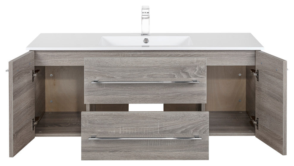 Kato Wall Hung Vanity Soho With Top for Buffallo, Dorato, 48"