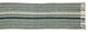 Dark Green Braided Stripe Table Runner 15x72