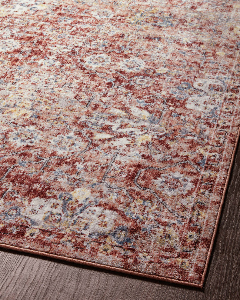 Loloi II Cassandra Rust / Ivory 5'-3" X 7'-9" Area Rug