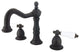 Kingston Brass Widespread Bathroom Faucet With Brass Pop-Up, Oil Rubbed Bronze