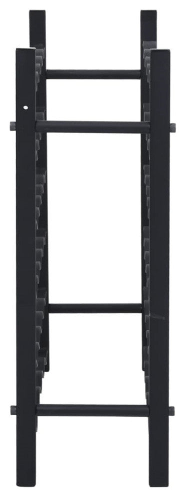 Vidaxl Wine Rack For 36 Bottles Black Iron