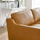 Impart Genuine Leather Sofa, Tan